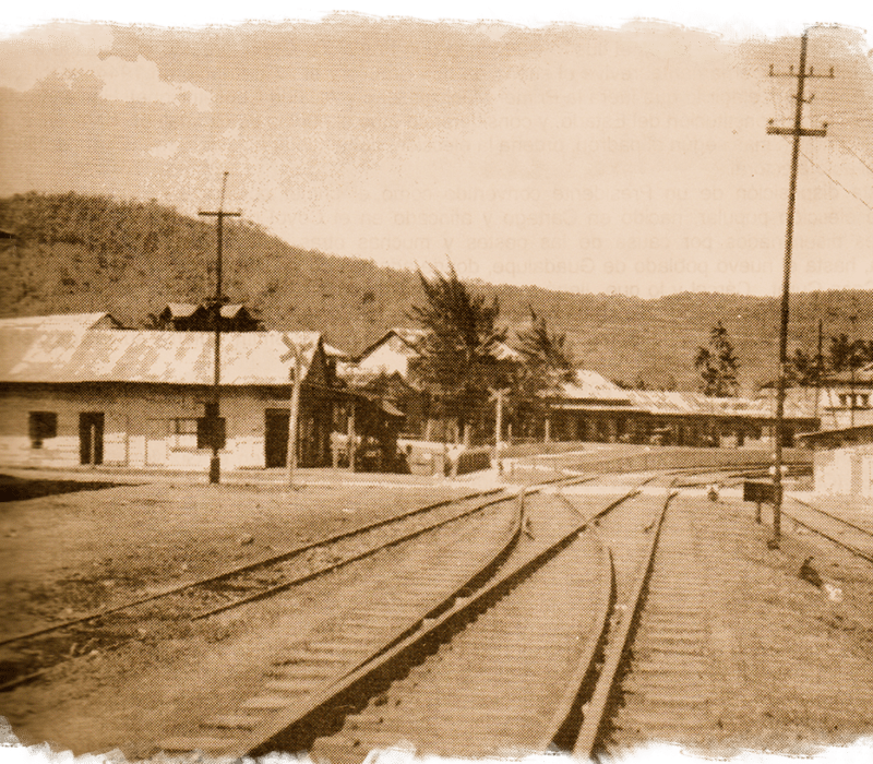 Vías del ferrocarril en Turrialba