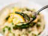 Spring Vegetable Risotto With Asparagus Peas And Squash Delicious