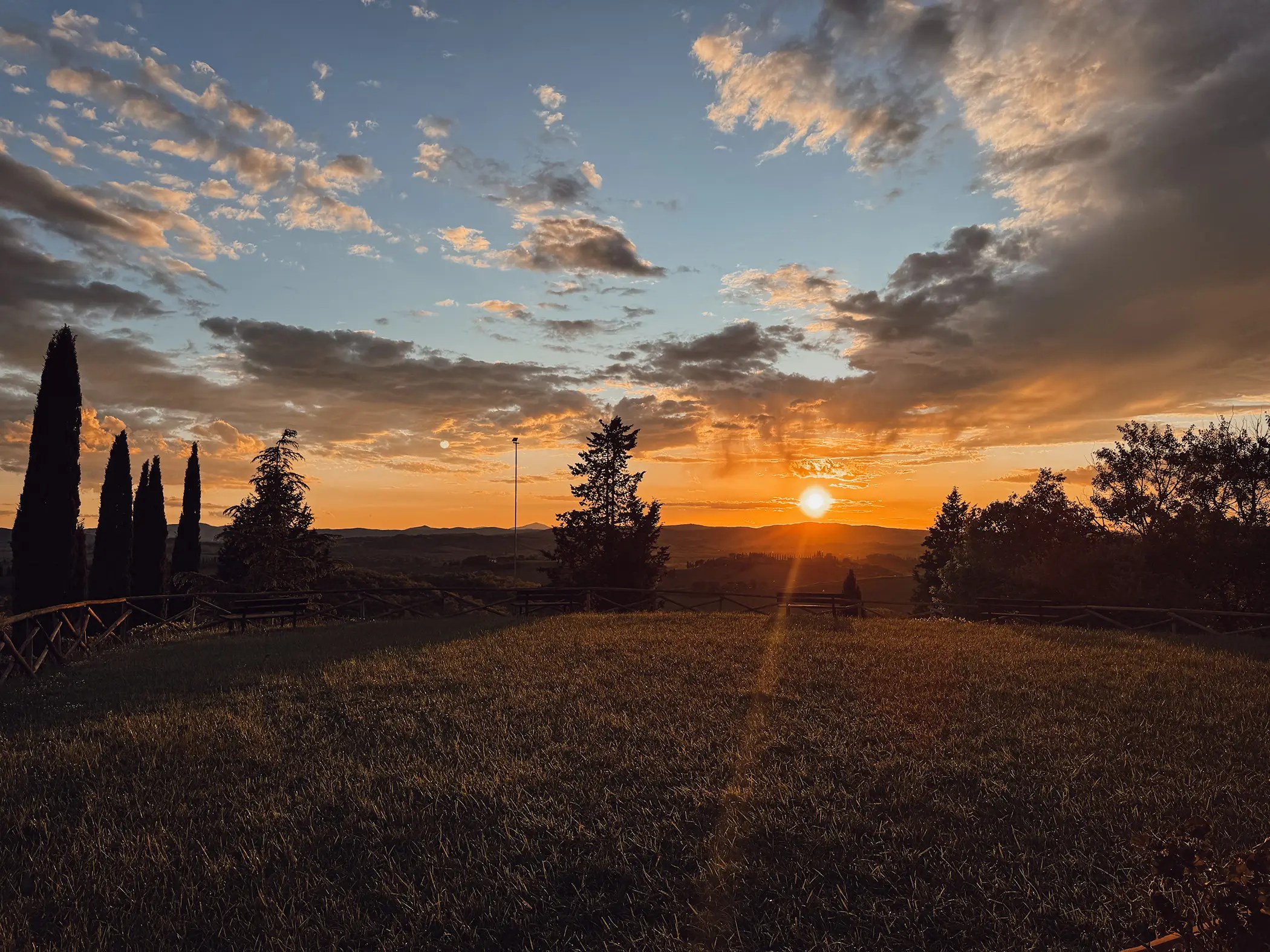 sunset Tuscany