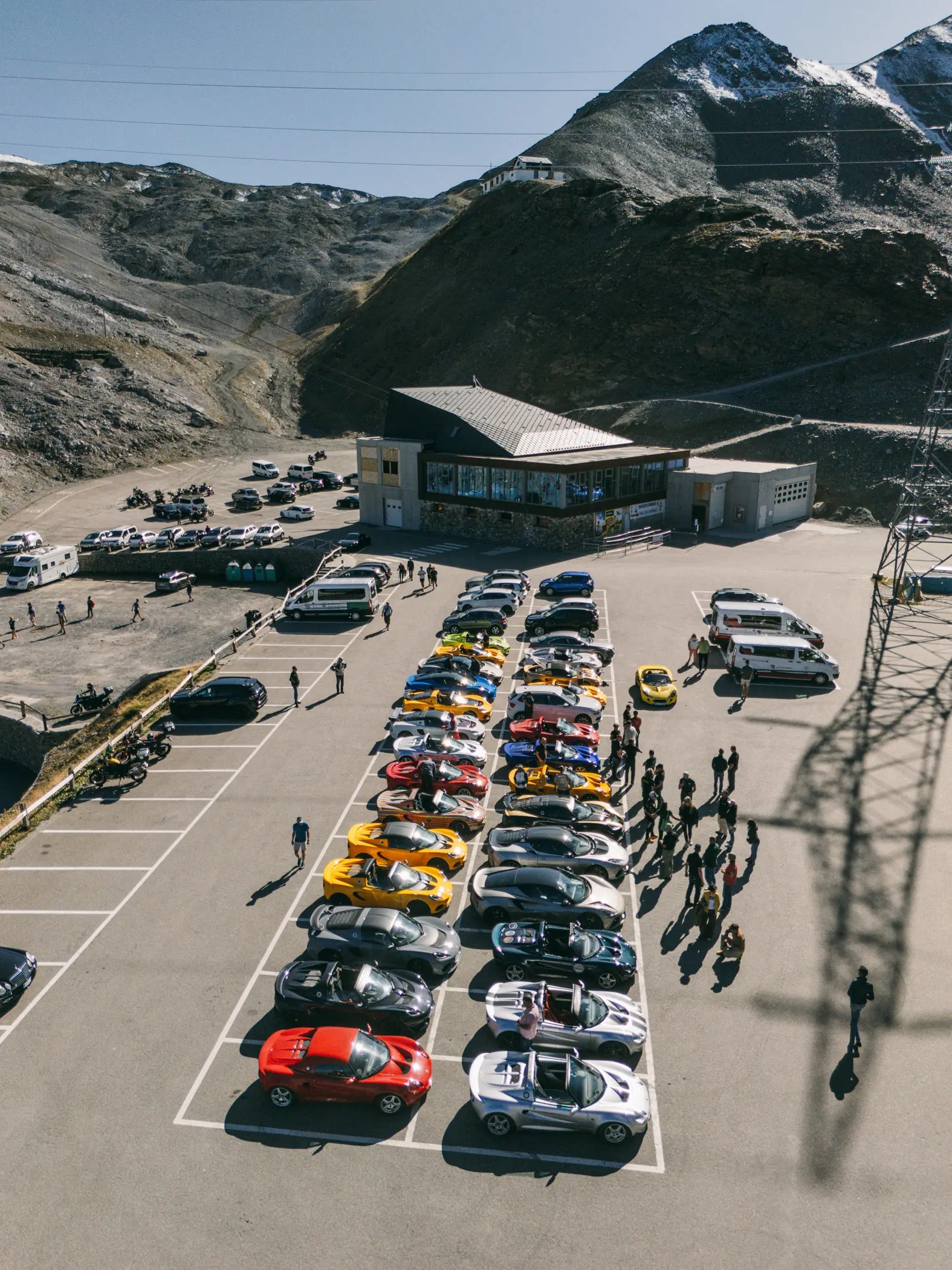 Stelvio Lotus meeting , Lotus car parked