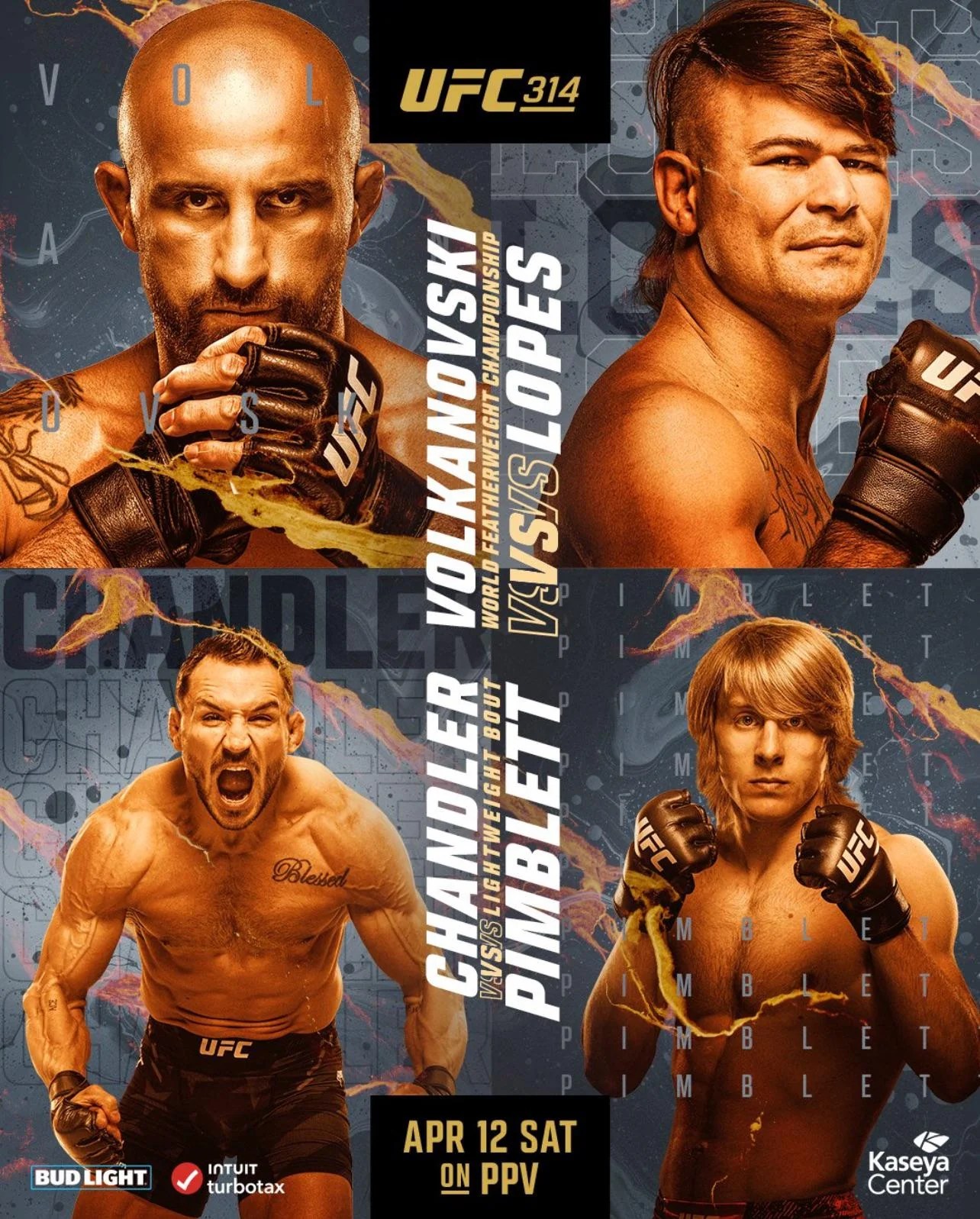 UFC 314 Miami Opening Betting Odds - Volkanovski vs. Lopes