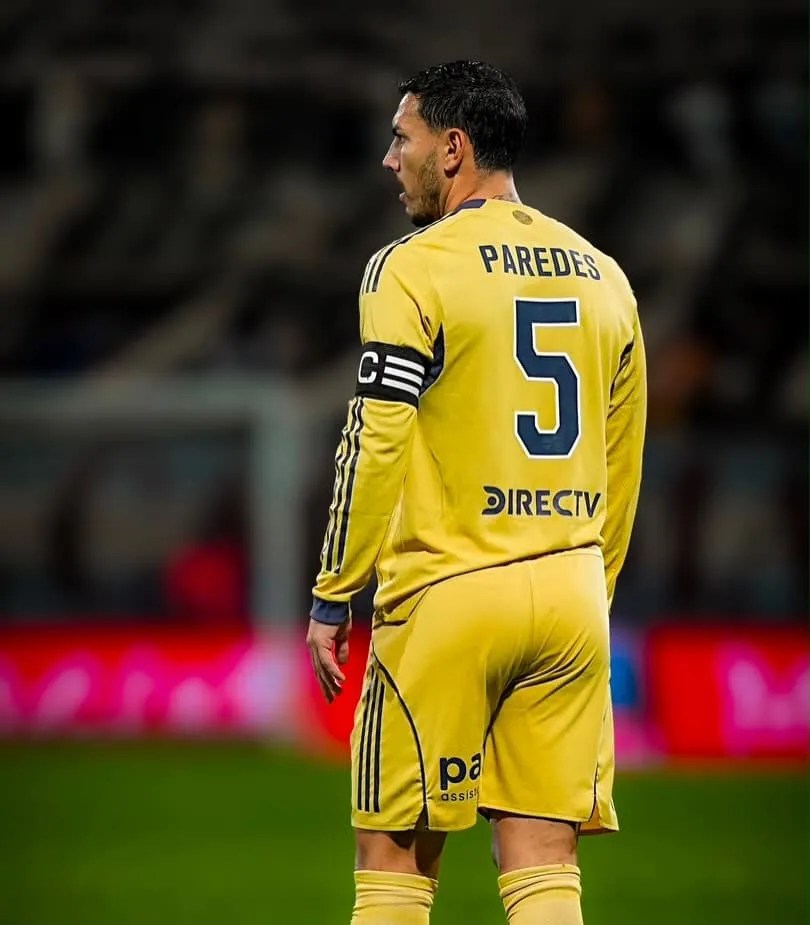 Leandro Paredes, capitán de Boca Juniors, durante un partido
