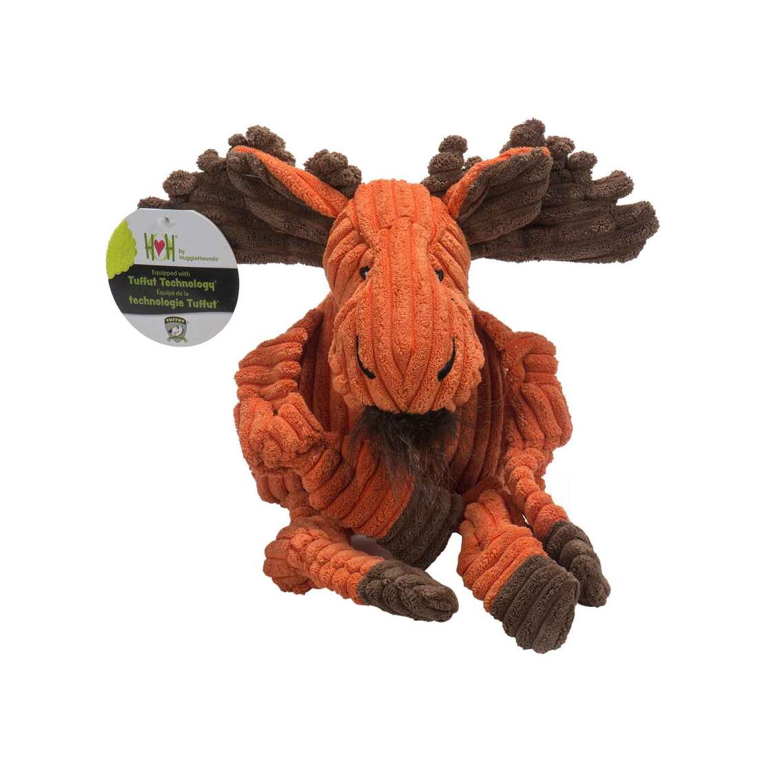 Hugglehounds moose dog toy, large