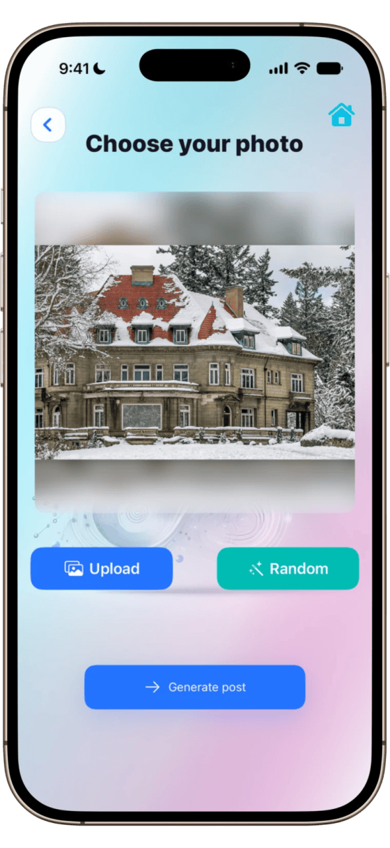 Create A Post — choose your photo