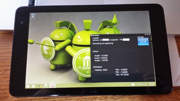 VCL Sensors on Dell Venue 8 Pro