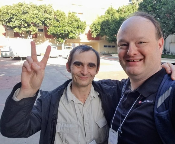 Boian and Jim at the 2017 SoCal CodeCamp in Los Angeles