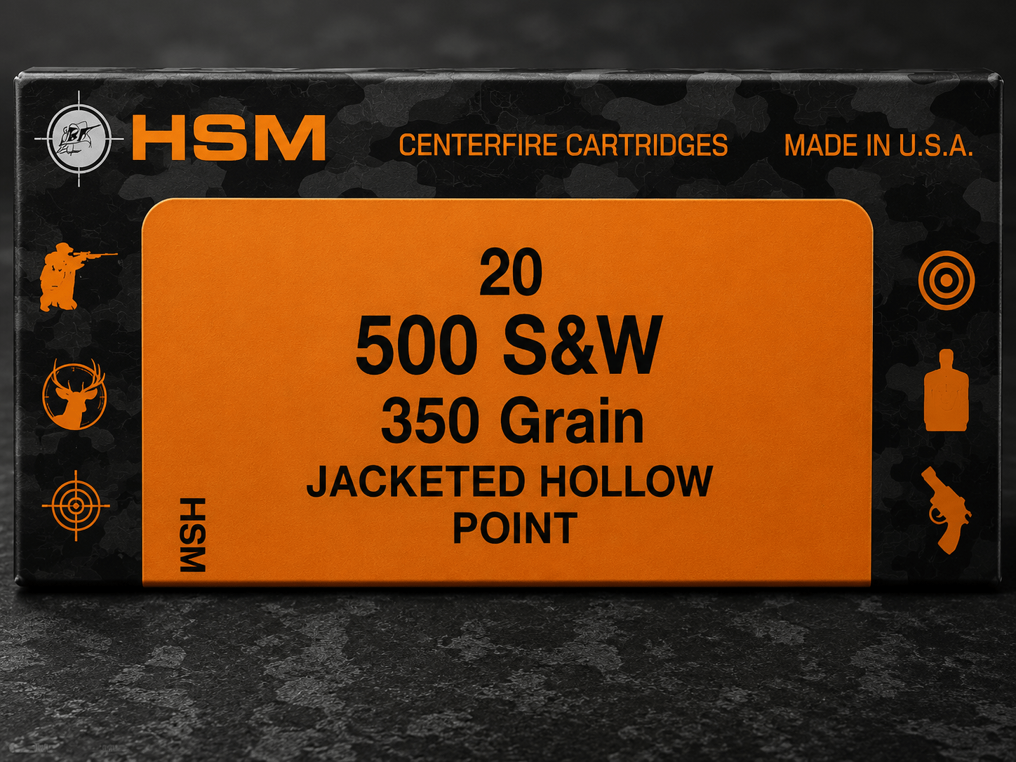 500 S&W, 350gr, JHP XTP, 20 Rounds