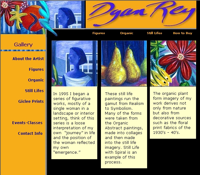 Inside Page Artist Site