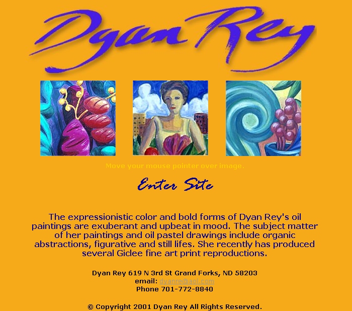 Home Page Artist Site