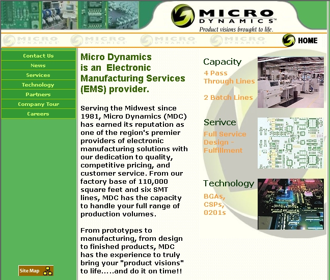 Home Page Manufactures Site