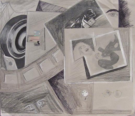 Graphite and Colored Pencil