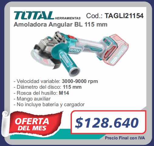 Amoladora Angular BL 115mm TOTAL