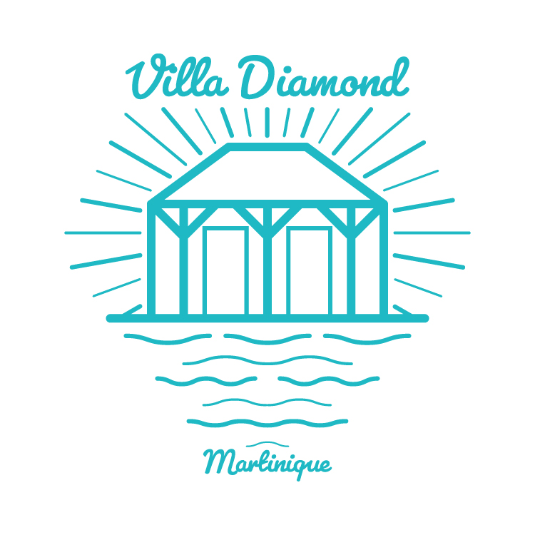 Identité visuelle de la Villa Diamond bleue