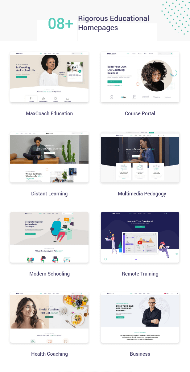 Vue education website template 