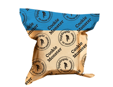 Cookie Monster Ice Cream Sandwiches (1ct – 2.6oz) Nightingale