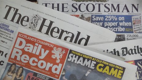 Newspapers collage