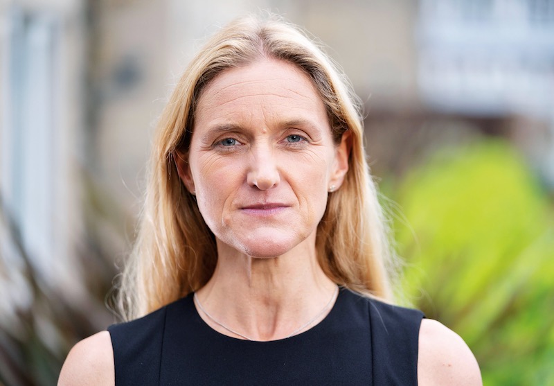 2G62X9N Labour candidate Kim Leadbeater by a canal in Huddersfield after winning the Batley and Spen by-election. Picture date: Thursday July 1, 2021.