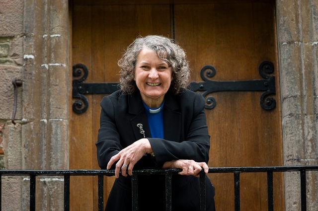 Tuesday October 15th 2024: Church of Scotland Moderator Designate 2025. Rev Rosie Frew photographed at Bowden Kirk, Scottish Borders.