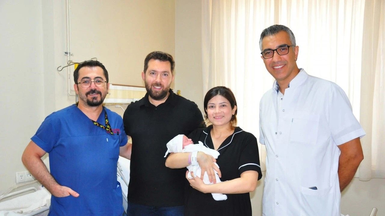 Manisa’da, anne karnındayken anemiye (kansızlık) bağlı olarak kalbinin sağ yarısında