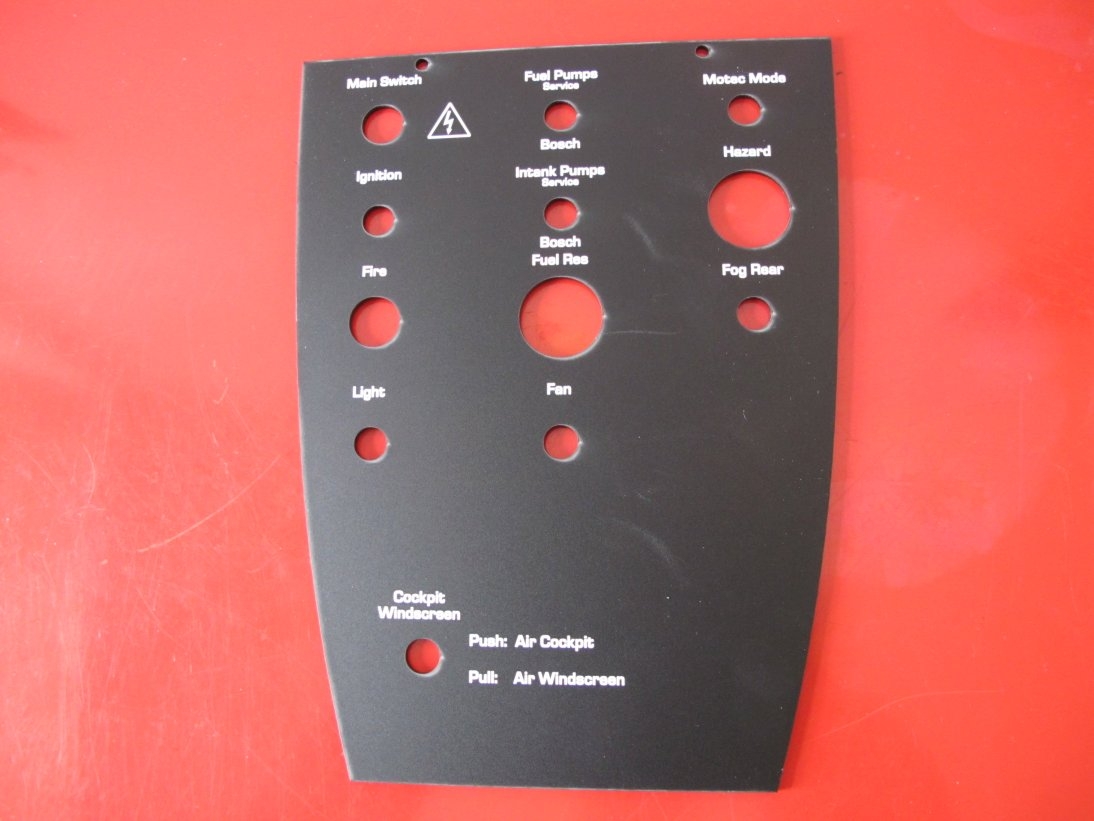 Dash and Center Switch Panel - Porsche 996/997 GT3 Cup - Demon