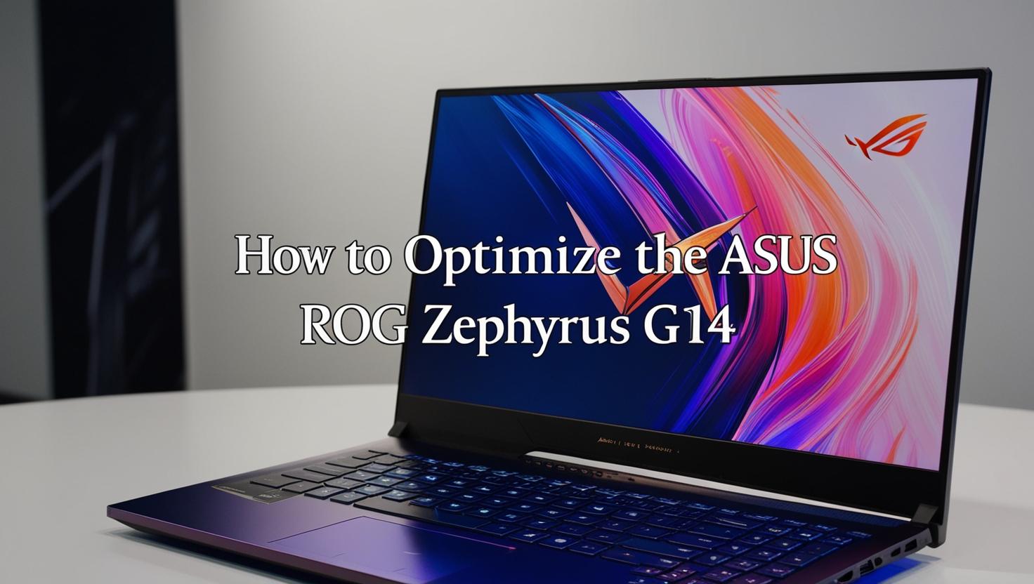 ASUS ROG Zephyrus G14 ( caption is 'How to Optimize the How to optimize ASUS ROG Zephyrus G14