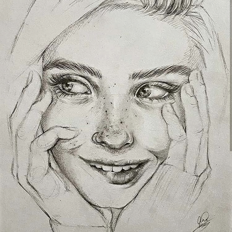 картинка человек срисовывать