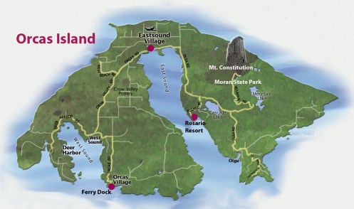 Orkas Island Map