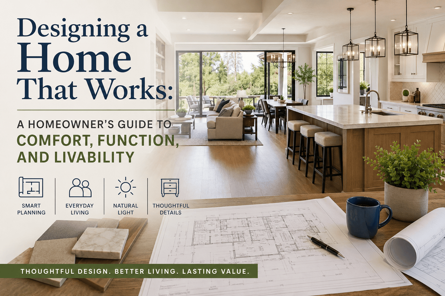 Designing a Home That Works: A Homeowner’s Guide to Comfort, Function, and Livability