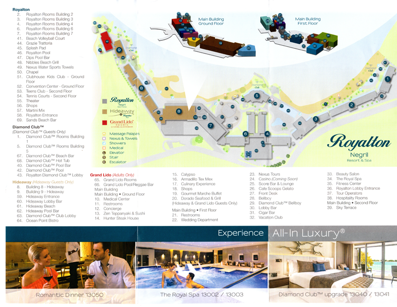 Dennyp Travel Grand Lido Negril Royalton Overview Map Info.