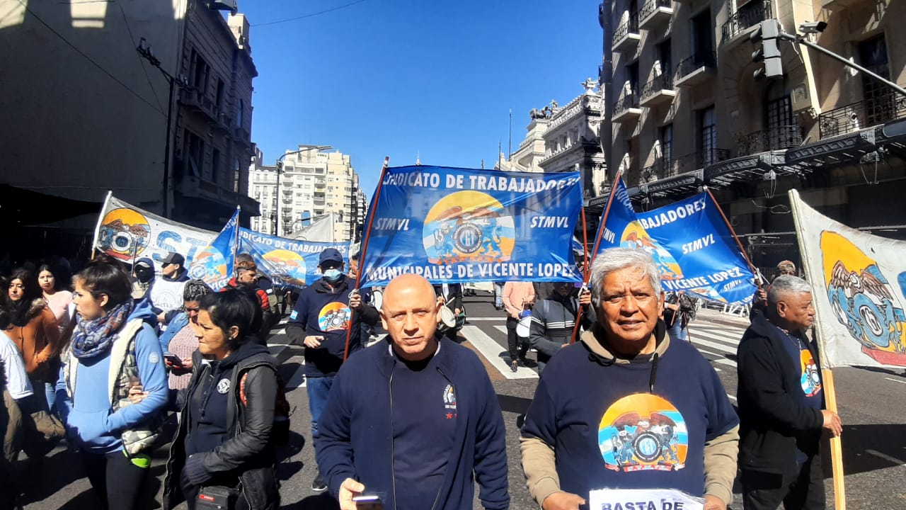 Es la segunda solicitud en dos semanas. En la foto el STMVL en una manifestación en la CABA (Foto ilsutrativa)