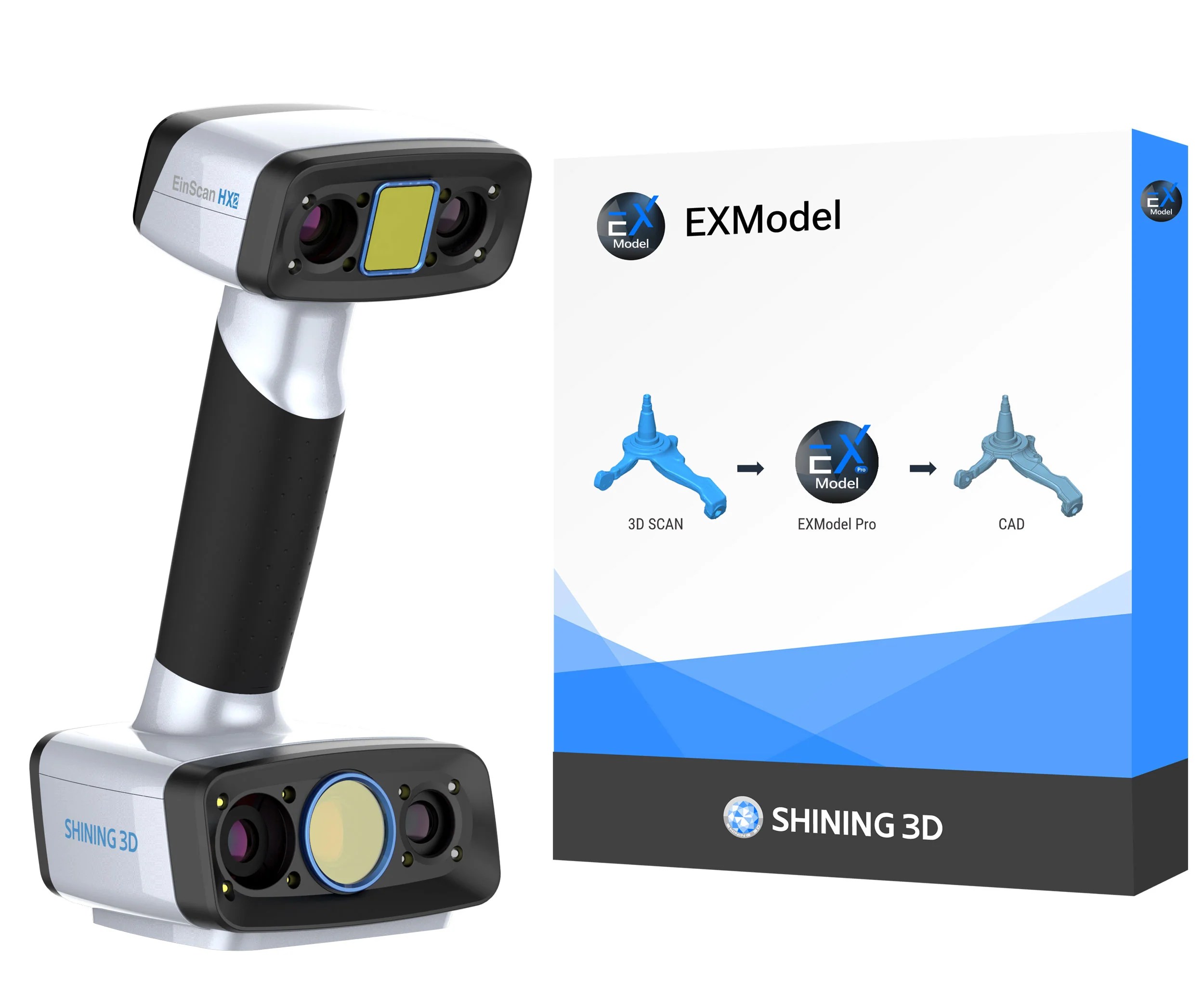 Einscan Hx2 3d Scanner Reverse Engineering Essential Bundle