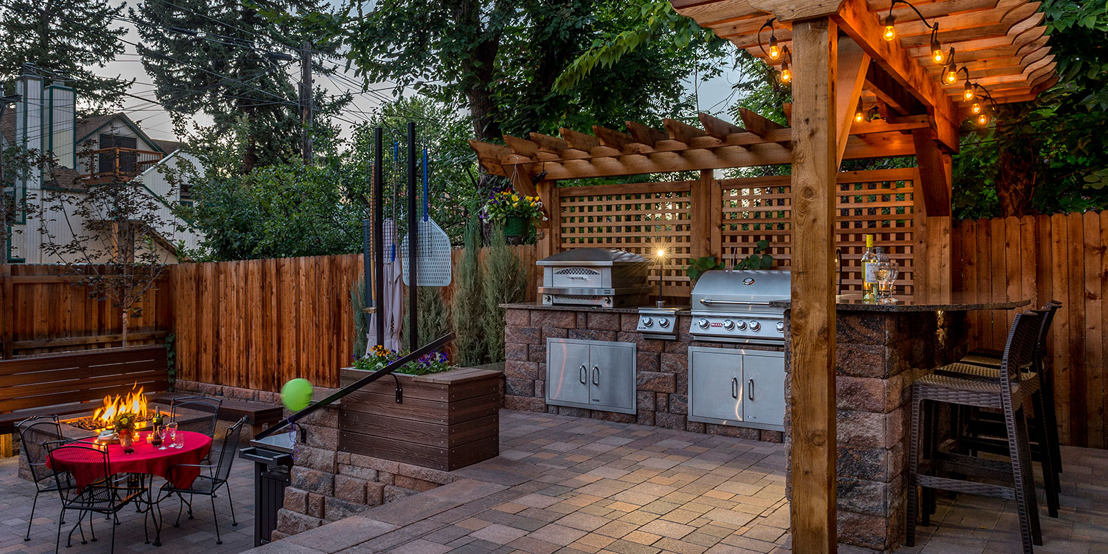 Outdoor Fire Pit With Concrete Grass Pavers Modern Patio Orange County By California Landscape Construction