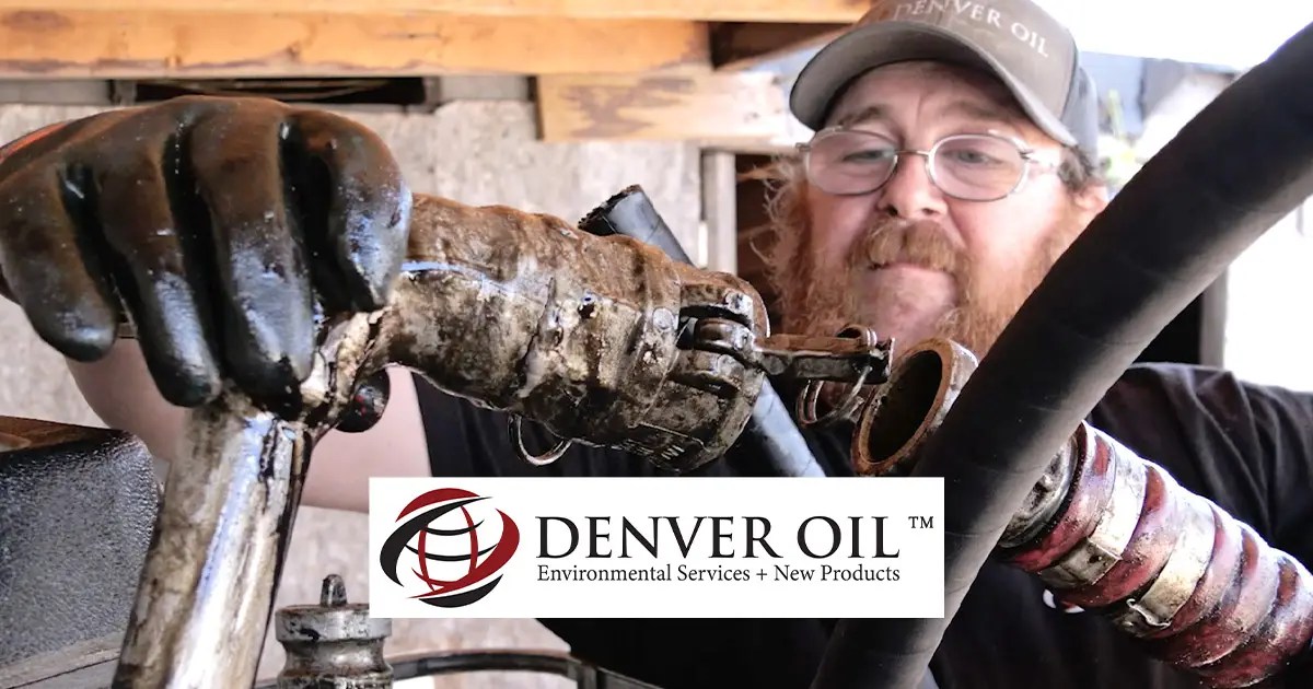 Denver Oil driver Jimmie prepares to pump oil.