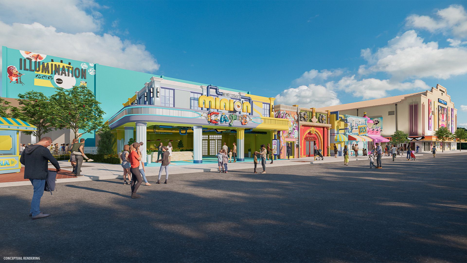 Entrada del Minion Cafe en Universal Orlando