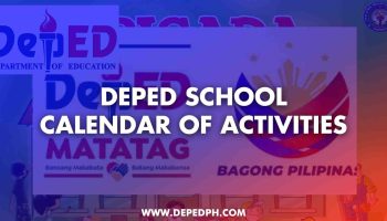 deped school calendar of activities