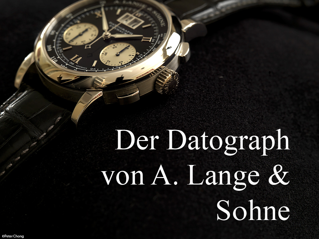 A. Lange & Sohne: Datograph in Platinum