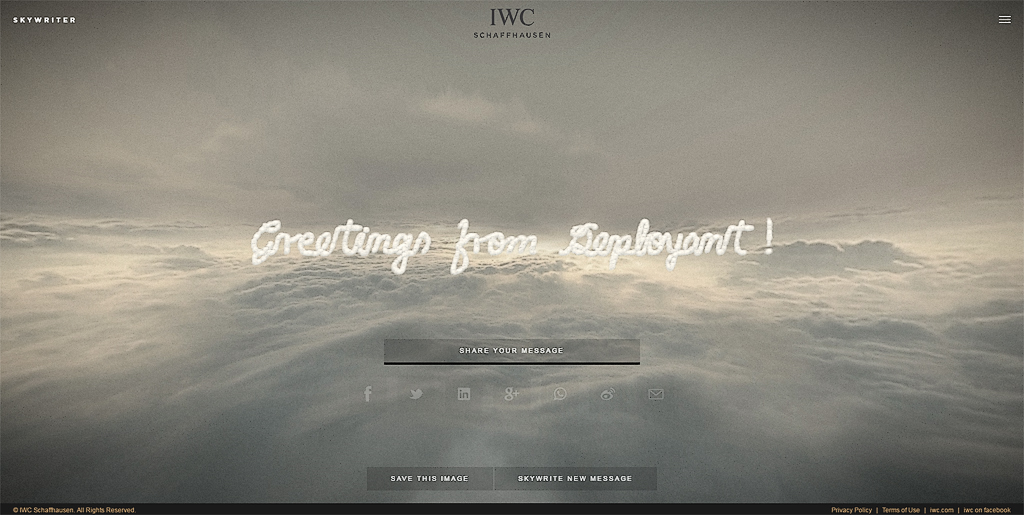 News: IWC launches SKYWRITER