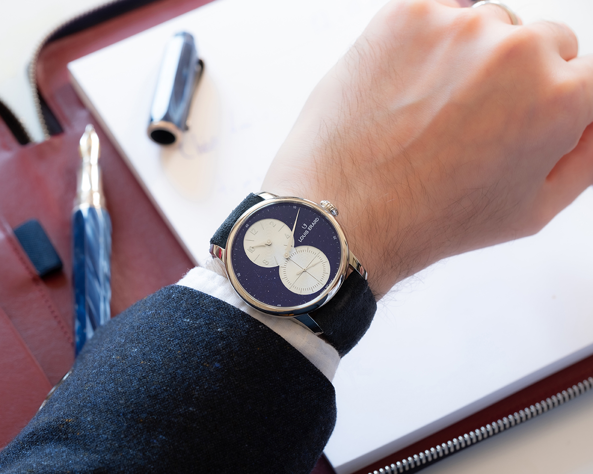 New: Louis Erard Excellence Régulateur Aventurine, Lapis-Lazuli and Malachite