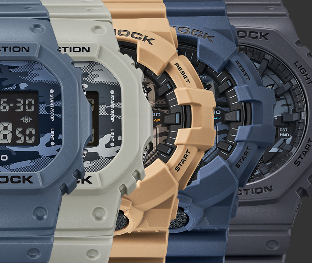 New: G-SHOCK Camo Dial Utility Series – 3 base models