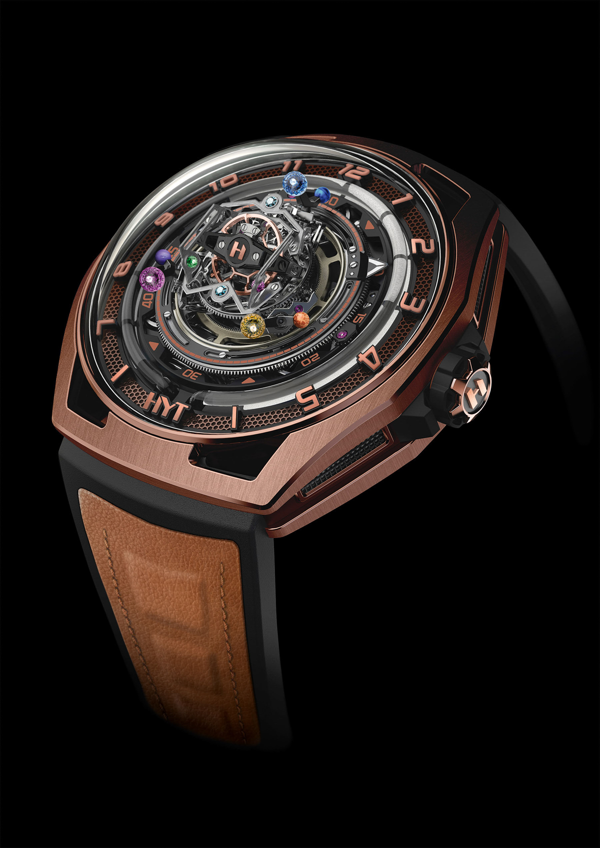 New: HYT Conical Tourbillon Infinity Sapphires
