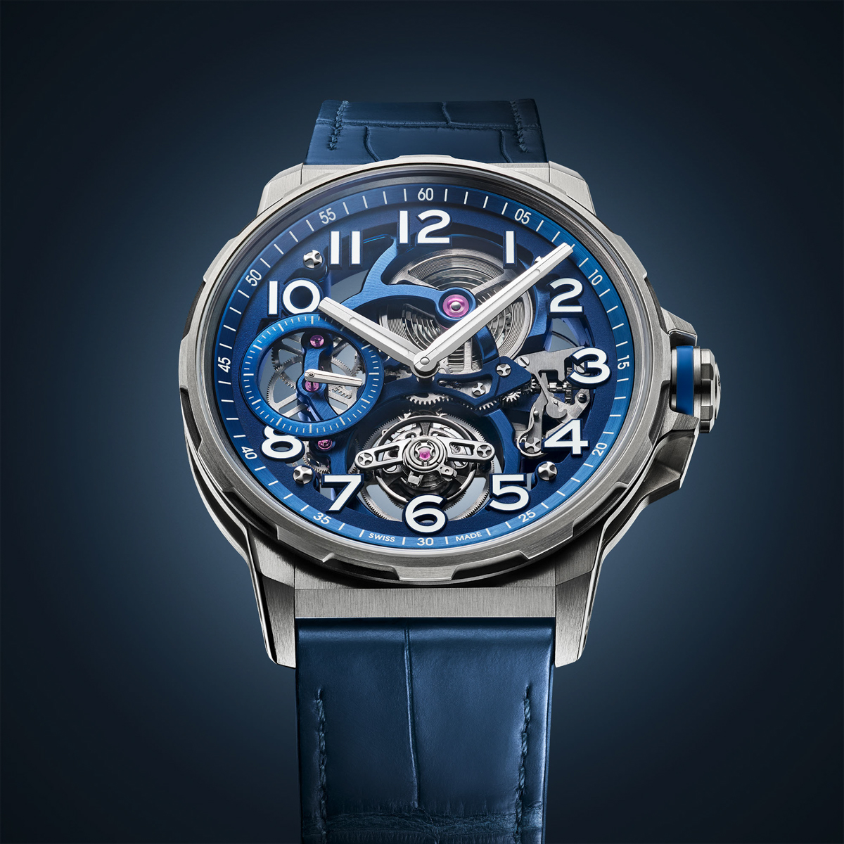 New: Angelus Flying Tourbillon Titanium, Blue Edition