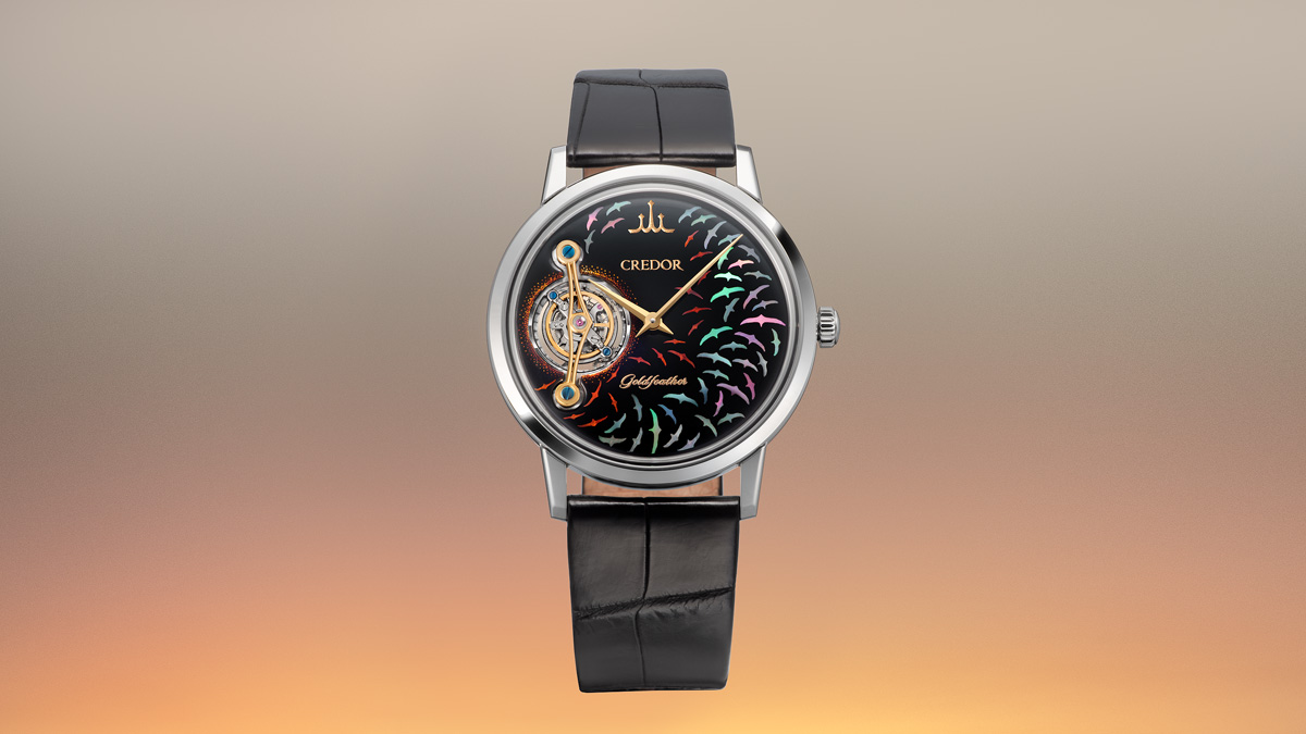 New: Credor Goldfeather Tourbillon with urushi lacquer techniques