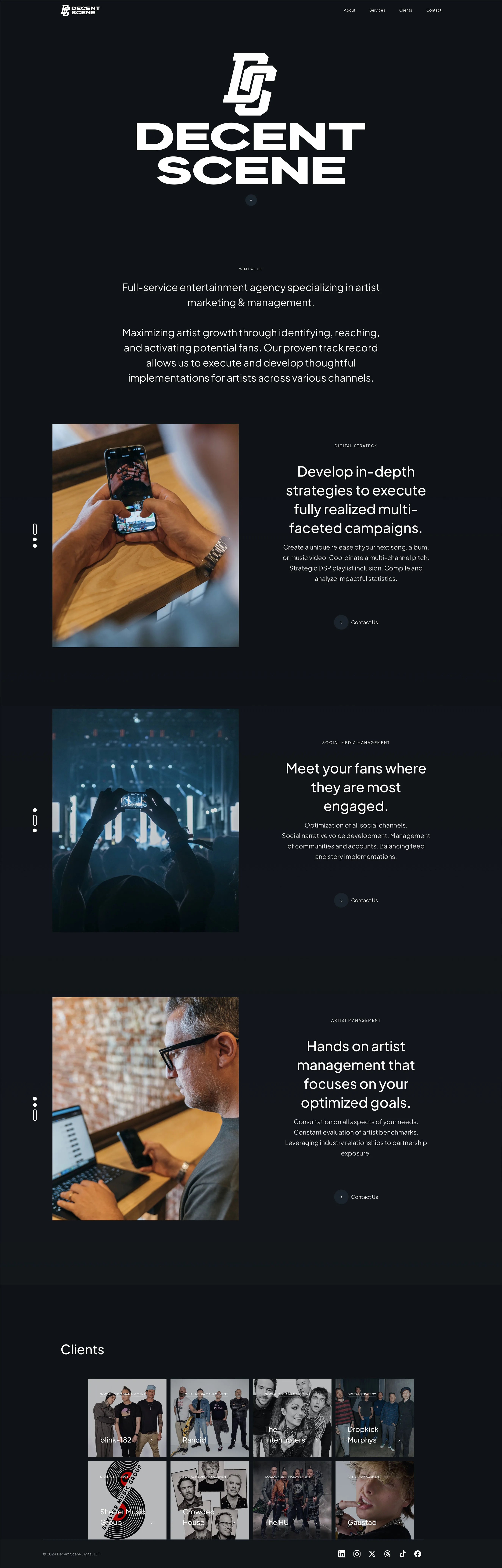 Decent Scene — full page screenshot