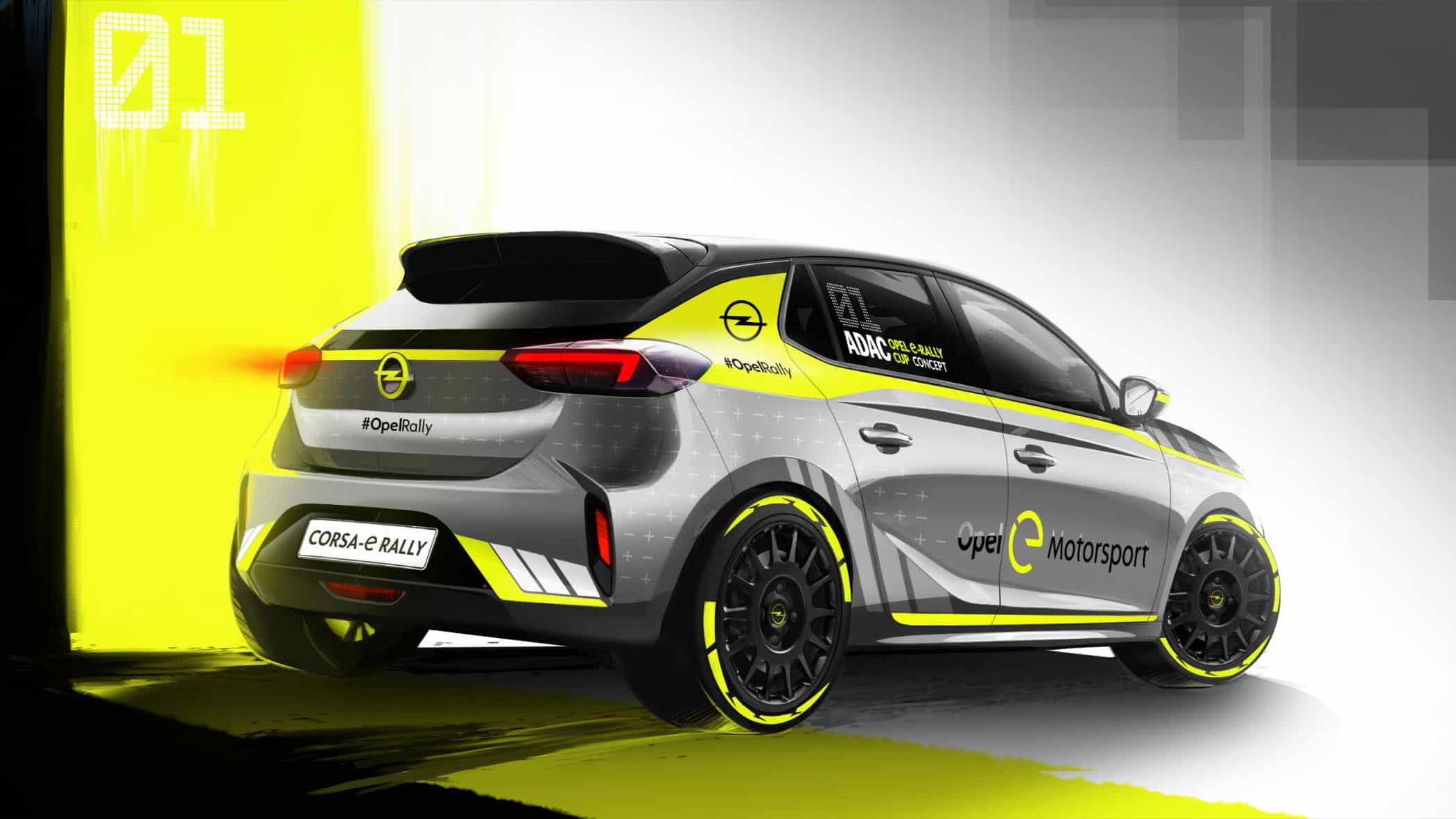 Opel mit batterie-elektrischem Rallyeauto in Frankfurt 2 Neues batterie-elektrisches Rallyeauto auf Basis des Corsa-e
