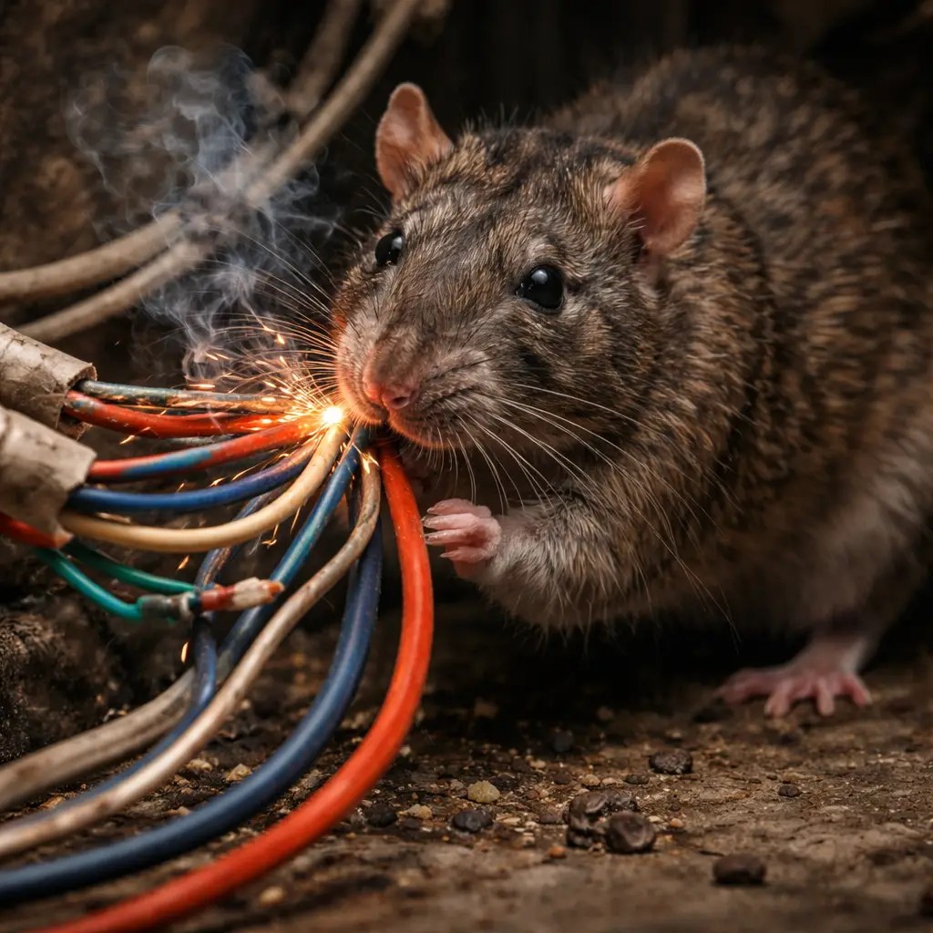 Rat brun dégâts infestation