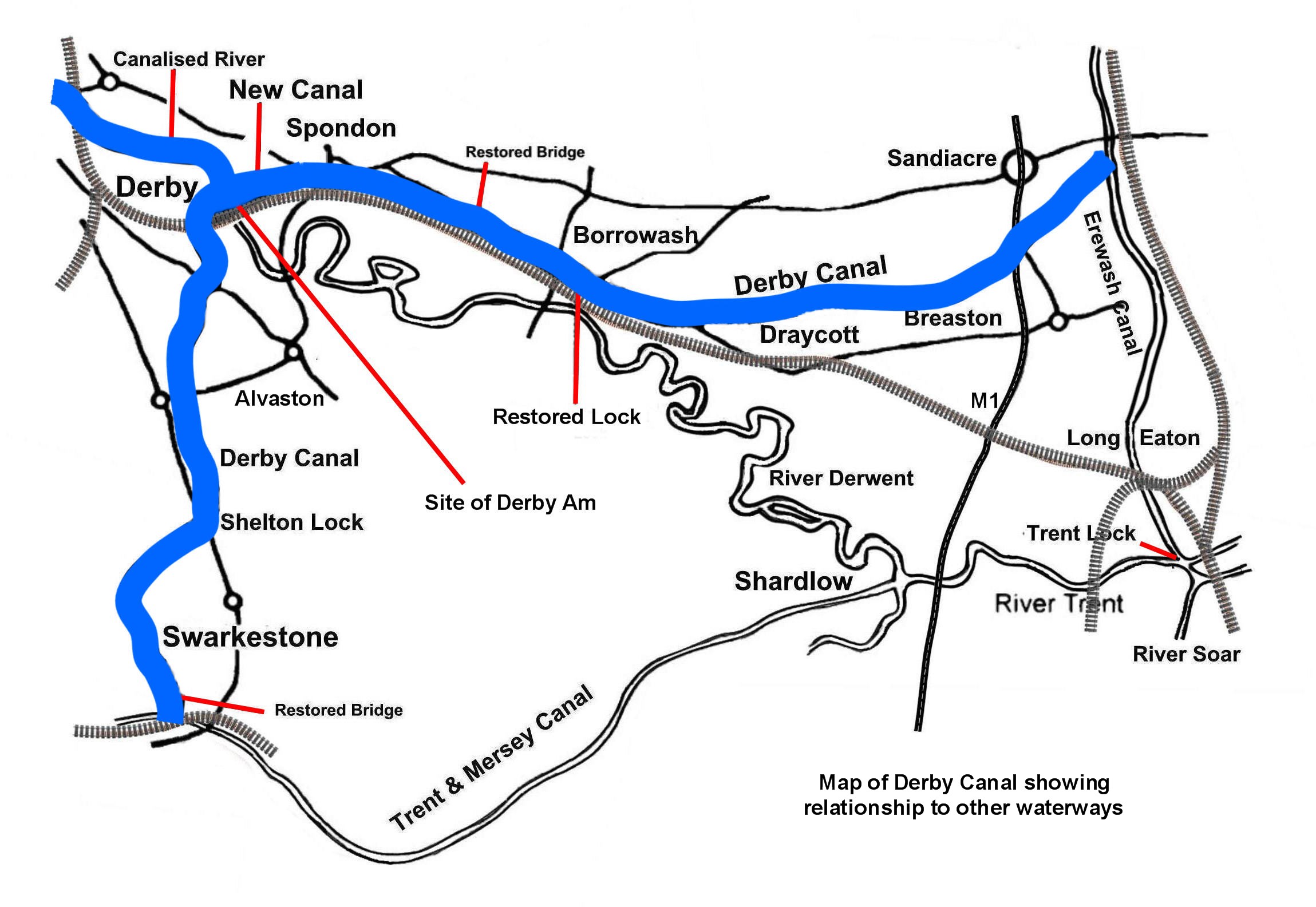 River Map Trent Basic Map 7 
