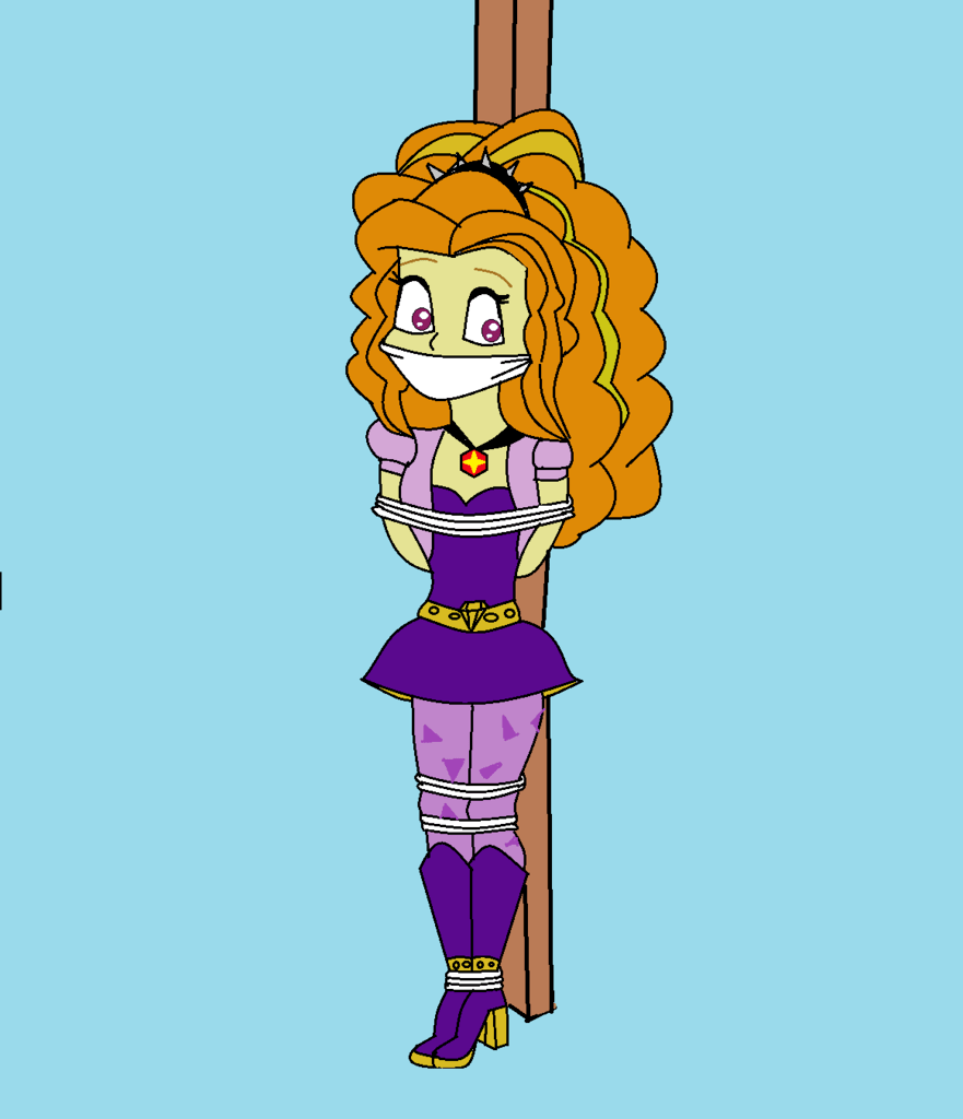 Here is the collection of gagged guys from mlp eqgcastflash sentrytimber spruceshining armorbig macintoshbrawly beats 809449 Safe Artist Walnutwilly Adagio Dazzle Equestria Girls Bondage Bondage Post Cloth Gag Female Gag Rope Solo Tied Up Derpibooru