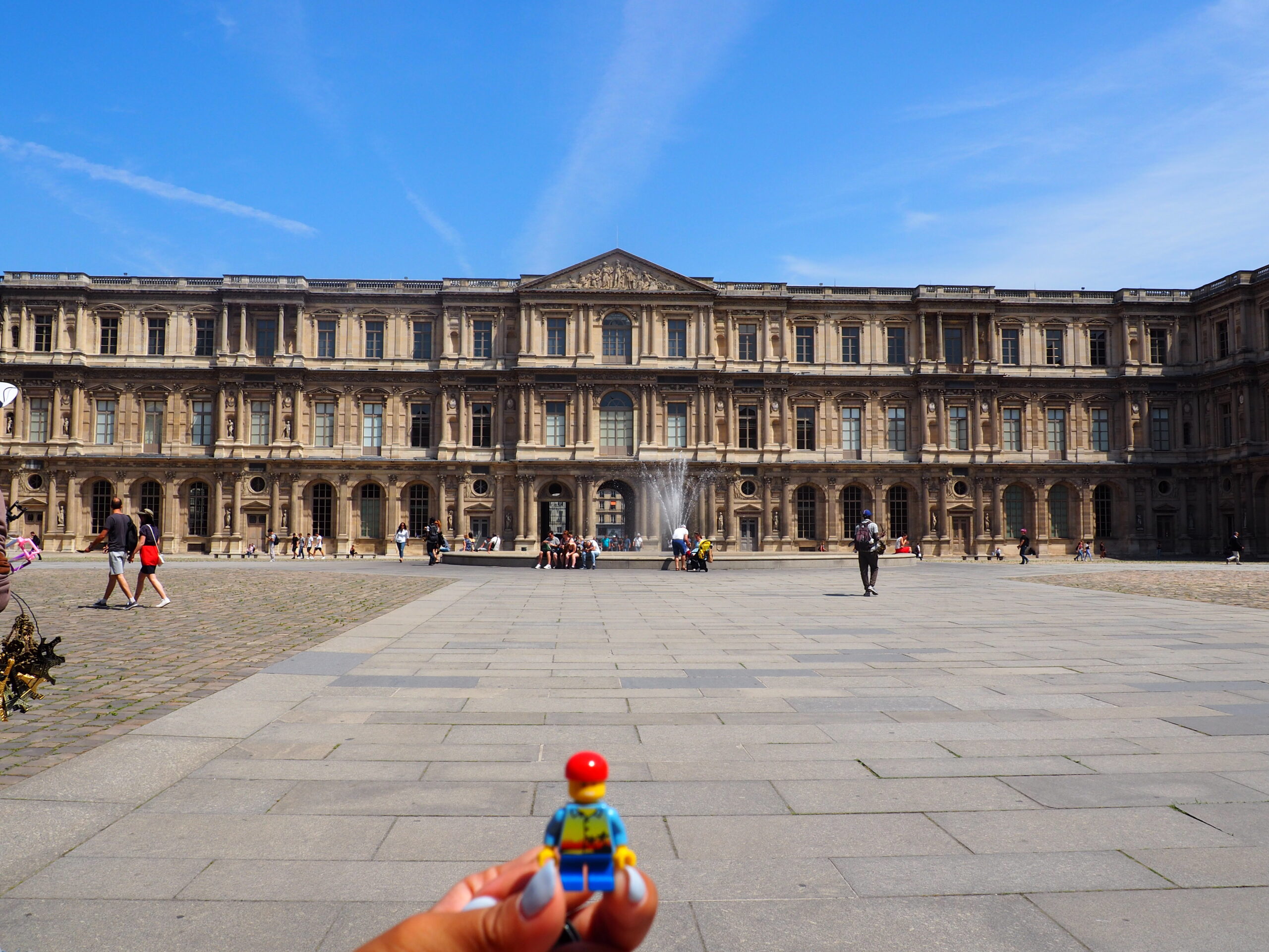 The Louvre courtyard