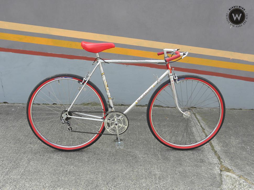 Die polizei kann deine adresse abfragen, wenn sie dein gestohlenes fahrrad . MOTOBECANE HERRENRAD SILBER ROT - WIRBELWIND