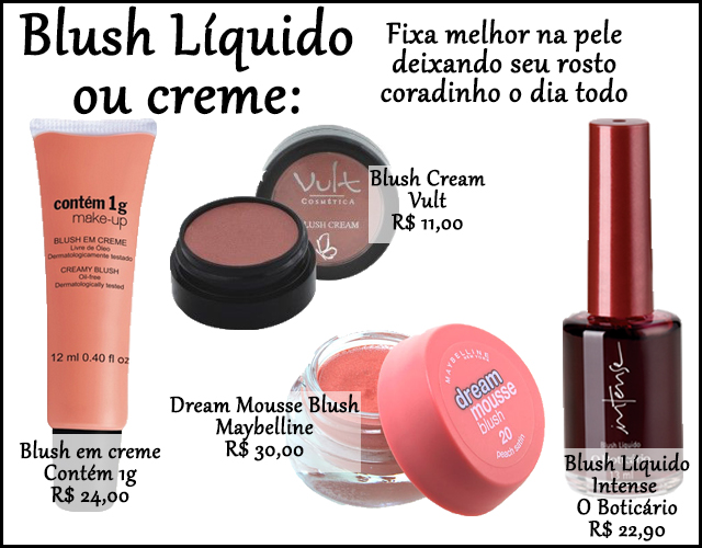 maquiagem: blush